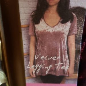 velvet legging tee